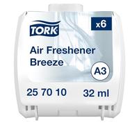 Tork Constant Air Freshener Refill Breeze A3, Odour Neutraliser, 6 Refills, 257010