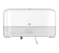 Tork Elevation T7 Coreless System Toilet Paper Dispenser 2-Roll Lockable Plastic White