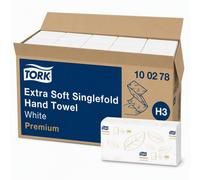 Tork Extra Soft Singlefold Hand Towels White 15 x 200 H3 (100278)