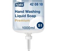 Tork Fragrance-Free Hand Washing Liquid Soap S1/S11, Fat Dissolving, 6 x 1000ml, 420810