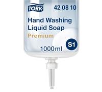 Tork Hand Washing Liquid Soap - 420810 - Extra Hygienic, Fat Dissolving Soap for S1/S11 Dispenser Systems - Premium Quality, Fragrance-free, 1 x 1000 ml