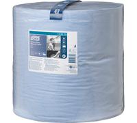 Tork 130070 Heavy-Duty Wiping Paper Roll - Blue - 1000 Sheets 340m