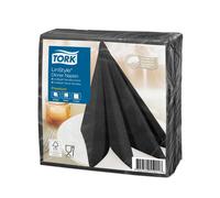 Tork LinStyle® Black 8 Fold Dinner Napkin 39cm (1 x 700)