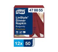 Tork LinStyle® Burgundy Dinner Napkin 39cm (12 x 50)