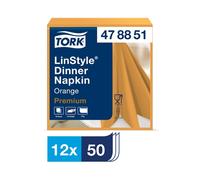Tork LinStyle® Orange Dinner Napkin 39cm (12 x 50)