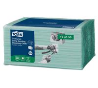 Tork Long-Lasting Cleaning Cloth in Green - Pack of 40 - 194550