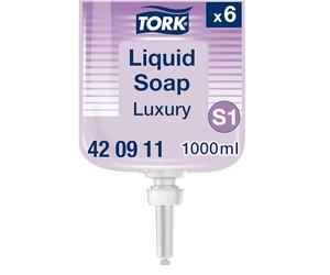 Tork luxuriöse Flüssigseife S1, Blütenduft, 6 × 1.000 ml, 420911