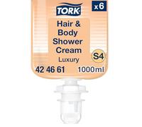 Tork Luxury 3-in-1 Hair & Body Shower Cream S4 6 x 1000ml 424661