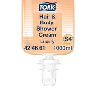 Tork Luxury 3-in-1 Hair & Body Shower Cream S4 Argan Vanilla Scent 424661 | 1000ml