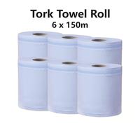 Tork Wiping Paper M2 2 Ply Centrefeed Blue 6 Rolls of 429 Sheets