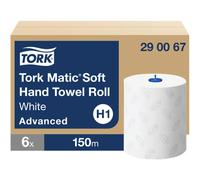 Tork Matic Hand Towel H1 White 150m (6 Pack) 290067