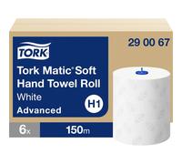 Tork Matic Paper Towels 150mx21cm White Soft Tear-Resistant