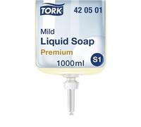 Tork Mildly Scented Liquid Soap S1, Fresh Scent, 6 x 1000ml, 420501