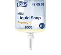 Tork Mild Liquid Hand Soap Refill S1 1 Litre (Pack of 6) 420501