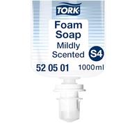 Tork Mildly Scented Foam Soap S4, Reduces Consumption, 1 x 1000ml, 520501