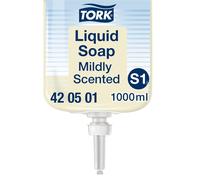 Tork Mildly Scented Liquid Soap S1, Fresh Scent, 1 x 1000ml, 420501