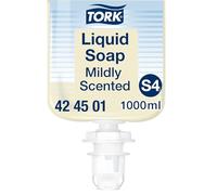 Tork Mildly Scented Liquid Soap S4, Fresh Scent, 1000ml, 424501