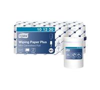 Tork Wiping Paper Plus Mini Centrefeed Roll 2-ply 75m White Pack of 12