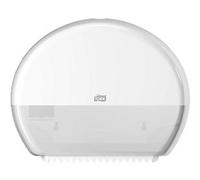 Tork Mini Jumbo Toilet Roll Dispenser White T2 Enclosed Elevation Range 555000