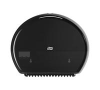 Tork Mini Jumbo Toilet Roll Wall Mounted Dispenser Black T2, Enclosed, Elevation Range, 555008