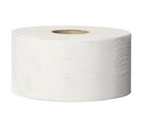 Tork Mini Jumbo White Toilet Paper 2 Ply High Quality Soft - 170m - Pack of 12