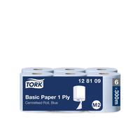 Tork Multi Pack Blue Basic 1 Ply Centrefeed Roll 300m (1 x 6)