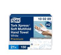 Tork Xpress Premium Soft Hand Towels Multifold 2Ply White Free Next Day Delivery