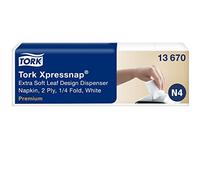 Tork Napkins Xpressnap Extra Soft N4 Dispensers Leaf Design 13670
