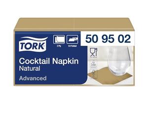 Tork Natural Environmental Cocktail Napkin, 200 Napkins, 509502
