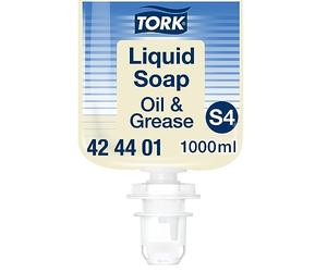 Tork Oil & Grease Liquid Soap S4, Dermatologically Tested, 6 x 1000ml, 424401