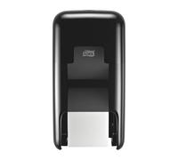 Tork OptiServe 2-Roll Coreless Toilet Paper Dispenser Black T7, Vertical Dispenser, Elevation Design, 558042