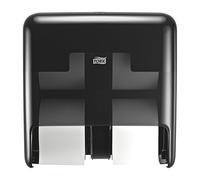 Tork OptiServe 4-Roll Coreless Toilet Paper Dispenser Black T7, Vertical Dispenser, Elevation Design, 558052
