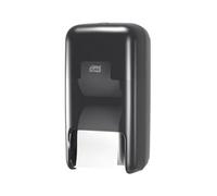 OPTISERVE CORELESS 2-ROLL TOILET PAPER DISPENSER BLACK