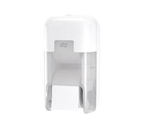 Tork OptiServe 2-Roll Coreless Toilet Paper Dispenser White T7, Vertical Dispenser, Elevation Design, 558041