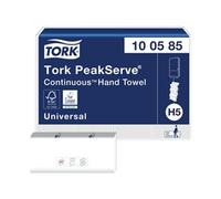 Tork PeakServe Continuous Hand Towels H5 White 1 Ply 100585 410 Sheets Pack of 12