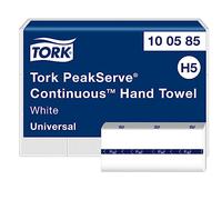 Tork PeakServe Continuous Hand Towels H5 White 1 Ply 100585 410 Sheets Pack of 12