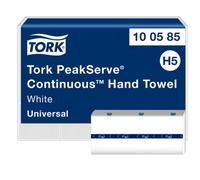 Tork PeakServe Continuous Paper Hand Towels White H5, Universal, Compressed, 12 x 410 sheets, 100585