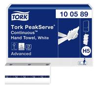 Tork PeakServe Continuous Paper Hand Towels White H5, Advanced, Compressed, 12 x 270 sheets, 100589