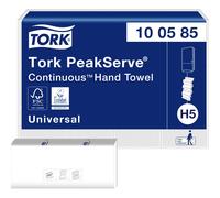 Tork PeakServe Continuous Paper Hand Towels White H5, Universal, Compressed, 12 x 410 sheets, 100585