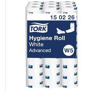 Tork Perforated Hygiene Rolls White C1, Higher Resistance, 2-ply, 18 x 165 Sheets, 150226