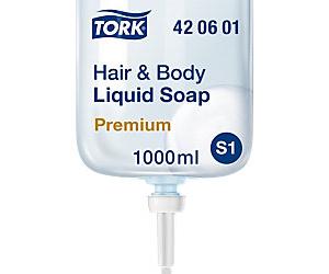 Tork Premium Hair and Body Wash Liquid S1 Blue 420601 1 L