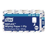 Tork Reflex M4 Centrefeed Wiping Paper 1-Ply 114m (Pack of 6) 473412