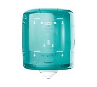 Tork Reflex Centrefeed Dispenser White and Turquoise M4, Single-sheet Dispensing