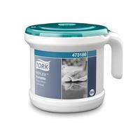 Tork Reflex Portable Starter Pack Centrefeed Paper Towel and Dispenser White and Turquoise M4, Robust Design, 1 Pack, 473186 + Wiping Paper Refill (Quantity of 1)