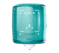 Tork Reflex Centrefeed Dispenser White and Turquoise M4, Single-sheet Dispensing