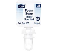 Tork S5 Hand Soap Refill Foam S5 Transparent 525502 Pack of 8 Pieces of 525 ml