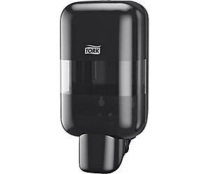 Tork S5 Mini Soap and Hand Sanitiser Dispenser Black - Compact Hygienic Wall Mounted Dispenser for Soaps and Sanitisers