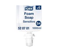 Tork Sensitive Foam Soap Refill Dermatologically tested for Dispensers 6 x 1L