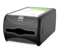 Tork 272511 Xpressnap Counter Napkin Dispenser N4 / Paper Dispenser Suitable for N4 Interfold Napkin Refills / Signature Design / Black