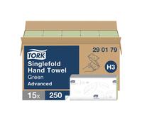 Tork Sinfold Hand Towels GRN PK 3750